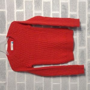 Sparrow Anthropologie Women's Wool Blend Red Crew Neck Knit Sweater Size XS